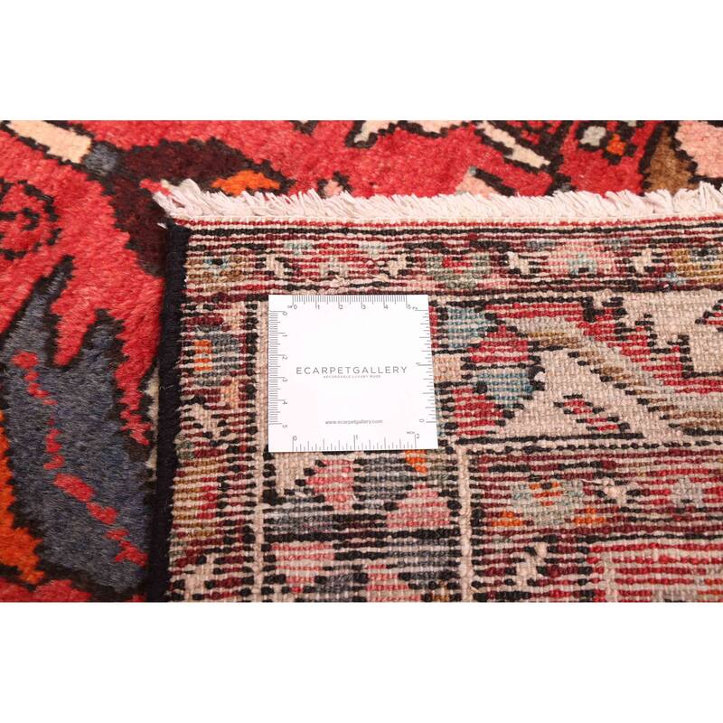 ECARPETGALLERY Hand-knotted Andelz Red Wool Rug - 3'5 x 10'2