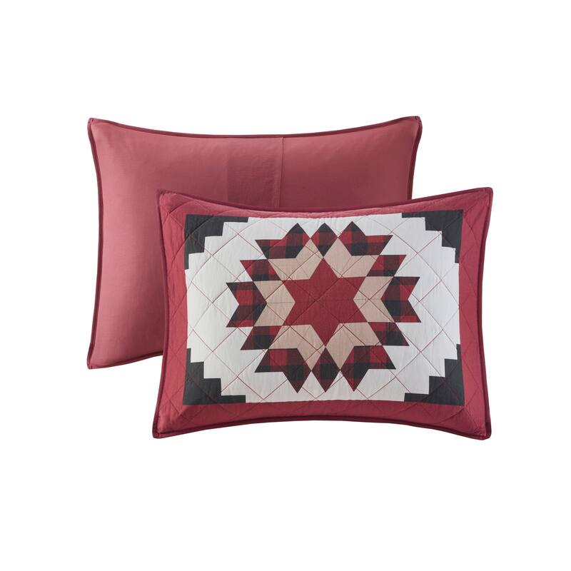 Woolrich Compass Red Cotton Quilt Mini Set
