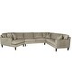 preview thumbnail 3 of 14, Lauren 3-piece Contemporary Angled 6-Seater Sectional