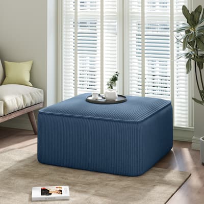 Christopher Knight Home - Yzabella Faux Leather Square Ottoman