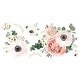 preview thumbnail 3 of 2, RoomMates White & Pink & Green Fresh Floral Giant Giant Wall Decals