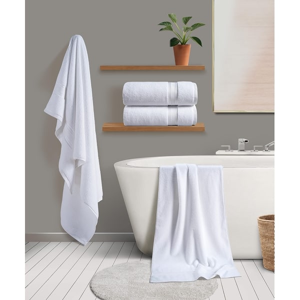 Towels Beyond - Luxury 6 Piece Towel Set, 100% Turkish Cotton, Quick Drying, Highly Absorbent & Comfy, Includes 2 Bath Towels, 2 Hand