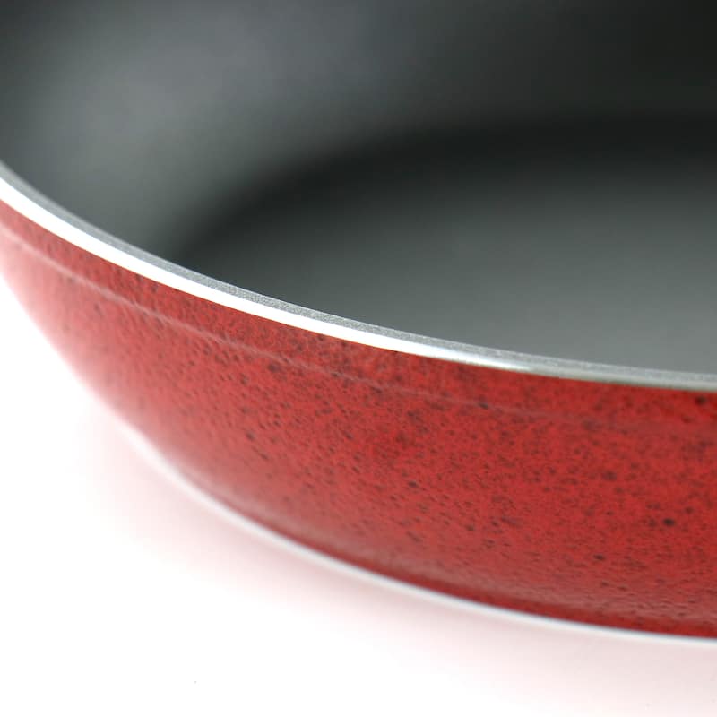 Oster Claybon 8 Inch Nonstick Frying Pan in Speckled Red