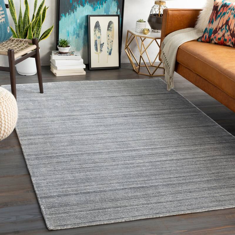 Belmont Handmade Heathered Wool Blend Area Rug