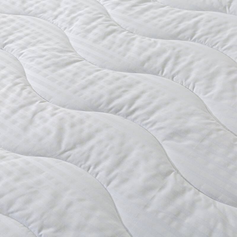 Waverly Waterproof Wave Stitched Mattress Pad - White