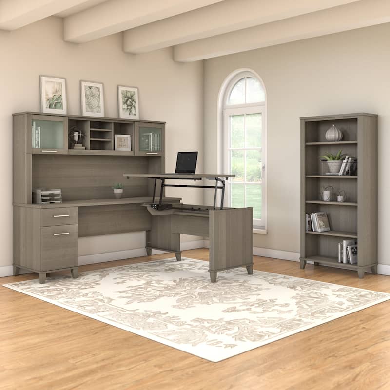Bush Furniture Somerset 72W Office Desk with Storage Drawers