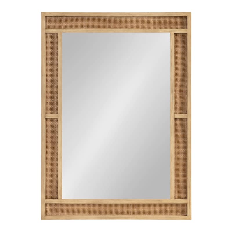 Kate and Laurel Corah Cane Wall Mirror