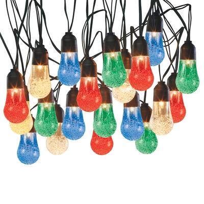 Solar Powered Bubbles Outdoor String Lights - 6.500 x 4.750 x 3.200