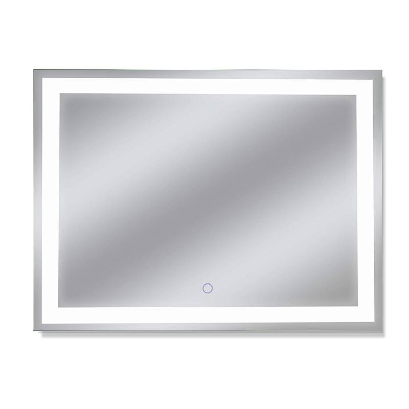 Dyconn Faucet Edison Wall-mounted LED Backlit Tri-Color Mirror - Clear