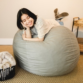 4-foot Bean Bag Chair Large Memory Foam Bean Bag - On Sale - Bed Bath &  Beyond - 20616397