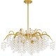 preview thumbnail 1 of 4, Maple Six Light Chandelier Gold Leaf