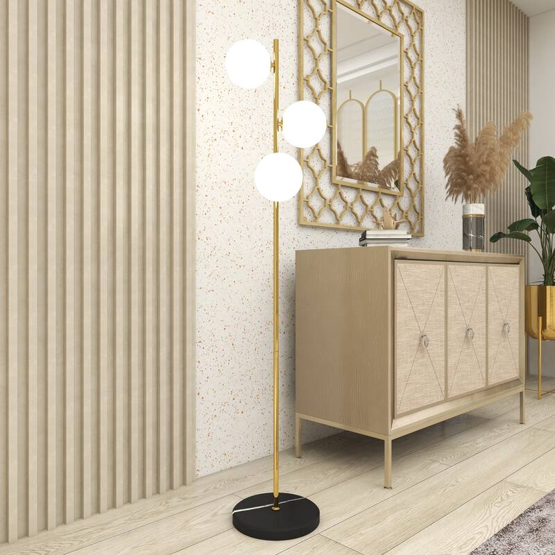 Black Metal Modern Floor Lamp 55 x 11 x 11 - 11 x 11 x 55
