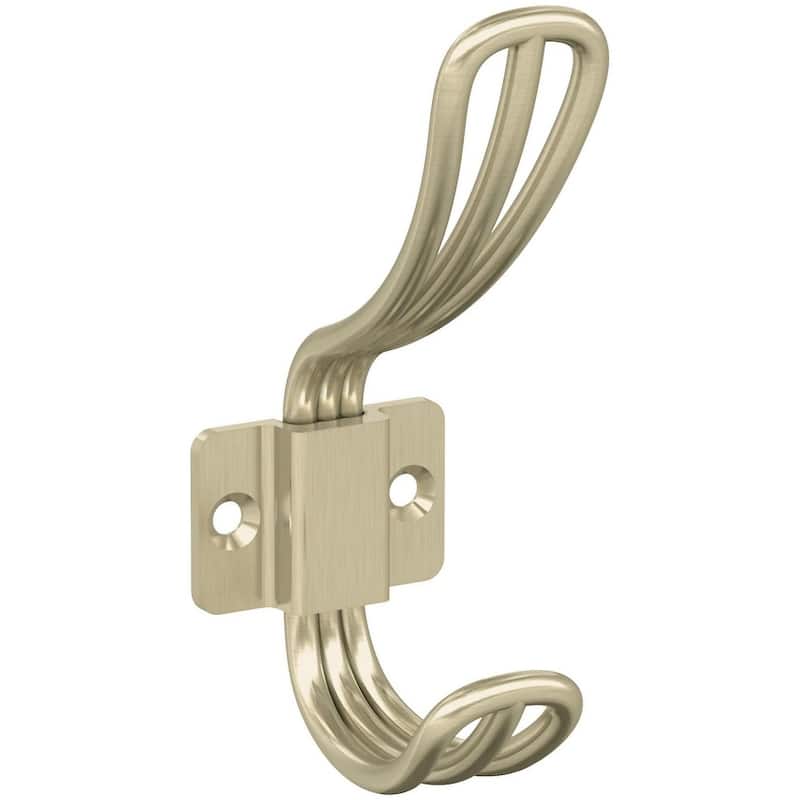 Amerock H37006 Vinland Double Robe Hook - Golden Champagne