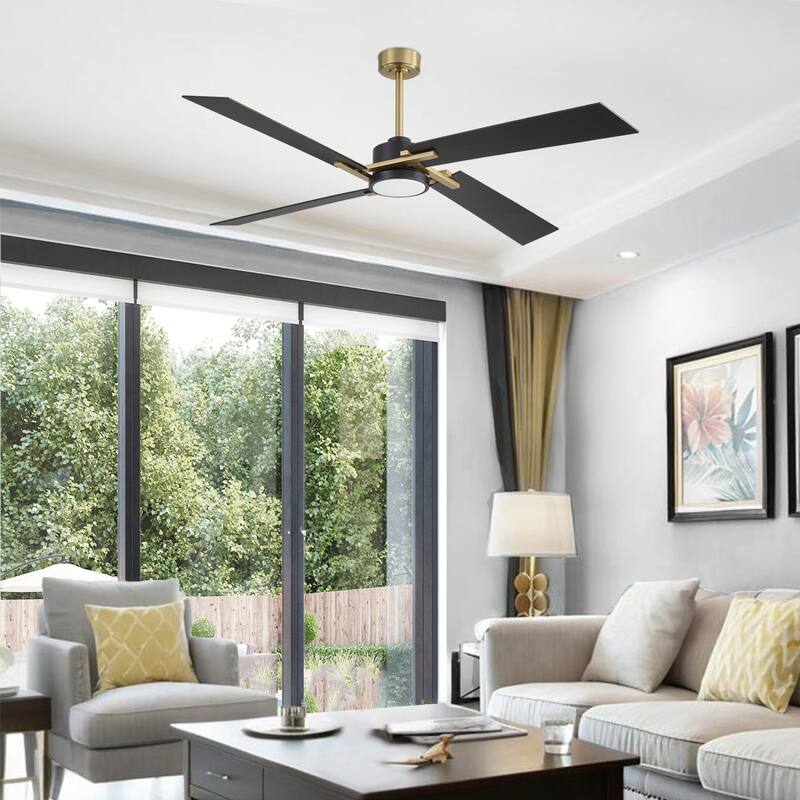 GetLedel 72" Large Modern LED Ceiling Fan with Remote Control and Light Kit