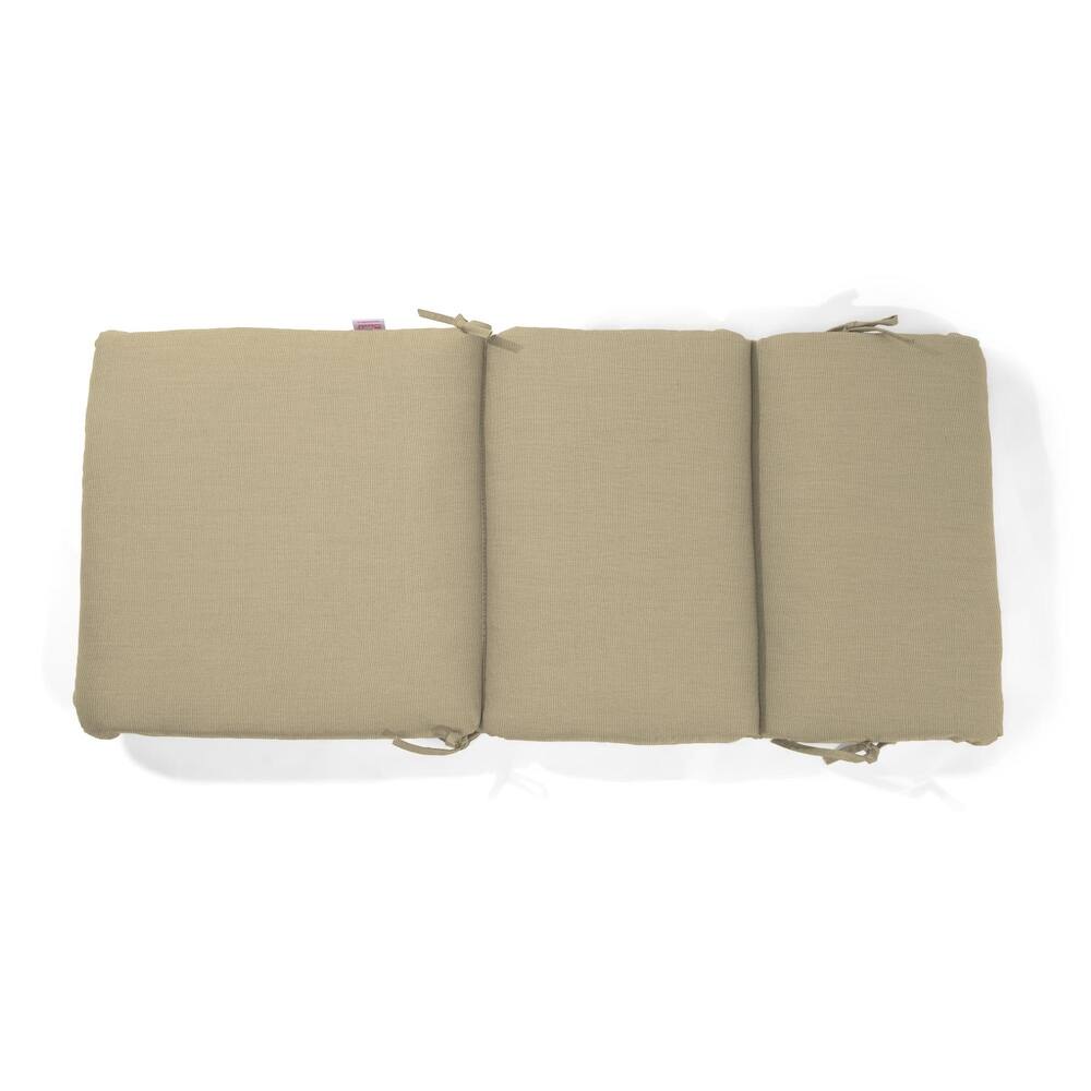 Sunbrella Stripe Sunbrella Fabric 1 Piece Indoor/Outdoor Two Ply High Back/Recliner Cushion, 22"W x 46"L - 22"W x 46"L