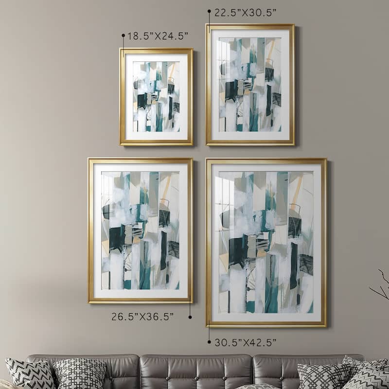 Sea Cavern Strata IV Premium Framed Print - Ready to Hang