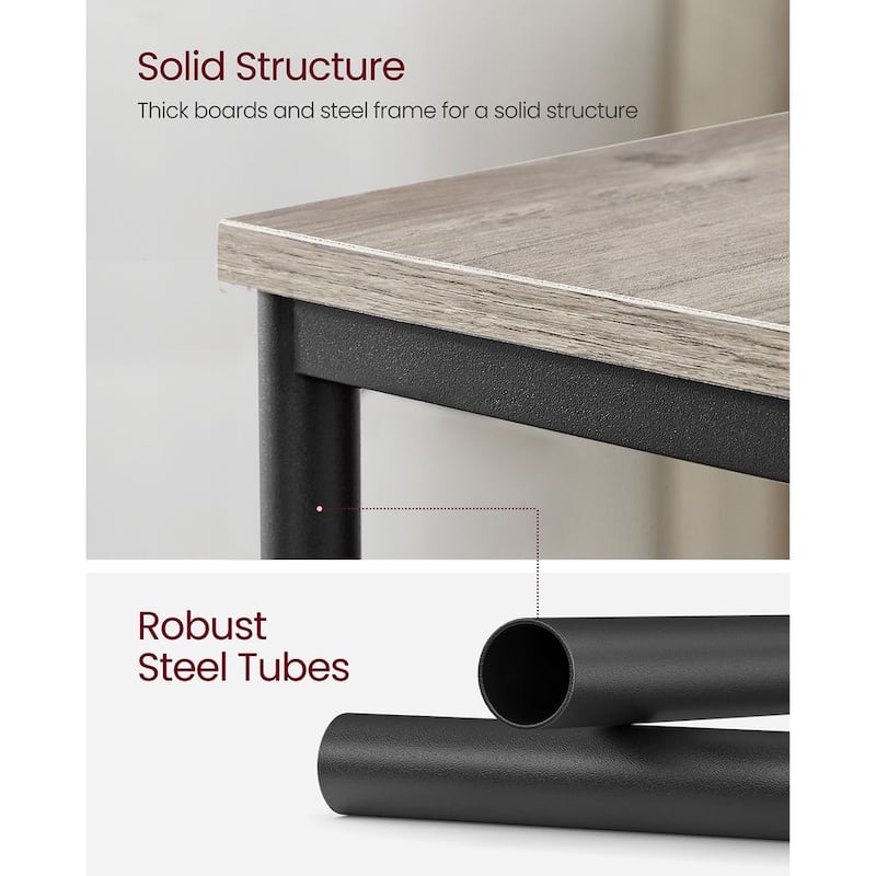 Wood Modern Small End Table with Storage Shelf - 11.8"D x 13.4"W x 22.8"H