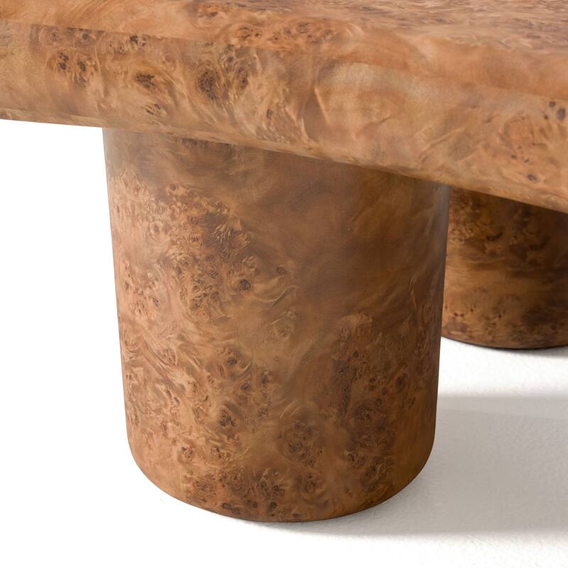 Modrest Weskan Modern Faux Burl Coffee Table