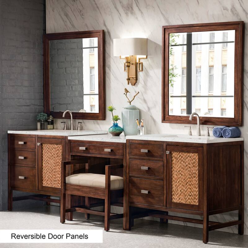 James Martin Vanities E444-V30GP-DB-EJP Addison 90" Double Basin