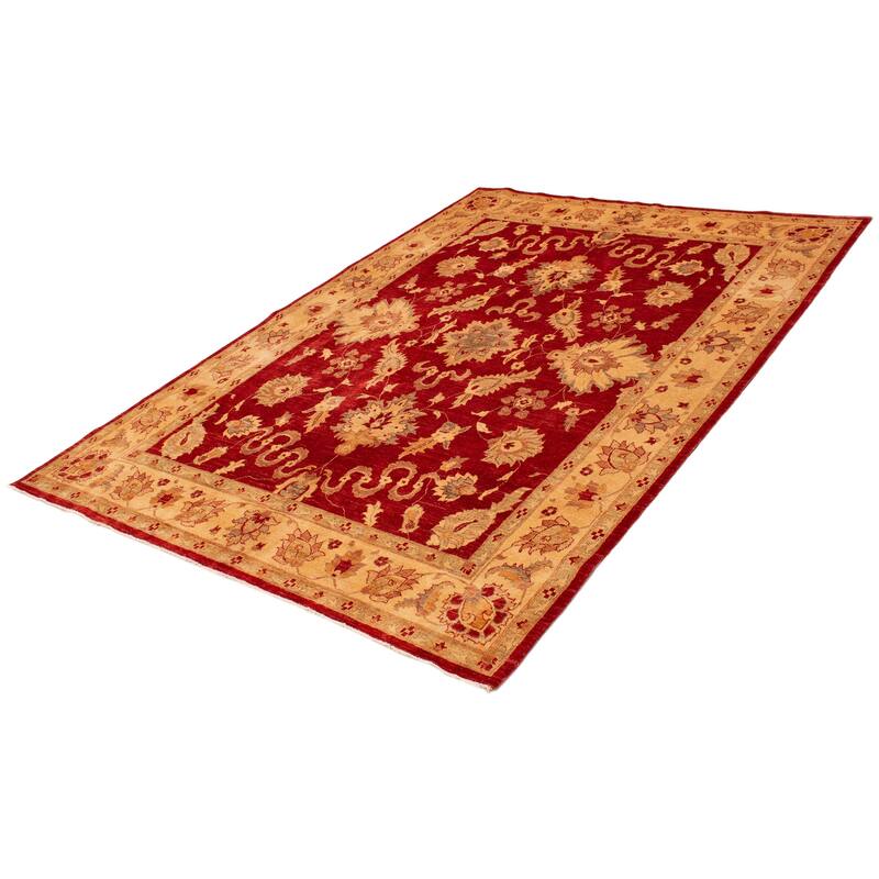 ECARPETGALLERY Hand-knotted Chobi Finest Red Wool Rug - 8'5 x 11'9