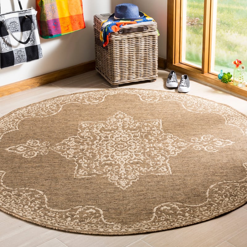SAFAVIEH Linden Pascalle Indoor/ Outdoor Waterproof Patio Backyard Rug