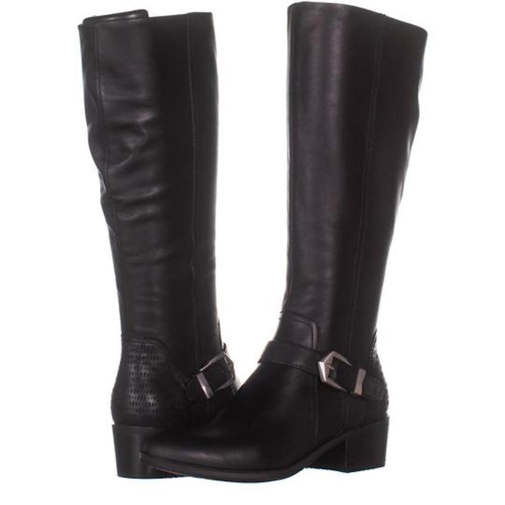 bare traps mid calf boots