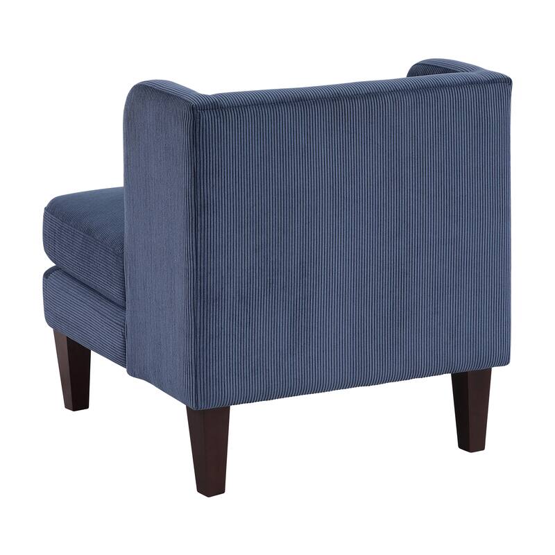 Clara 27.5" Corduroy Fabric Accent Chair - Matching Pillow