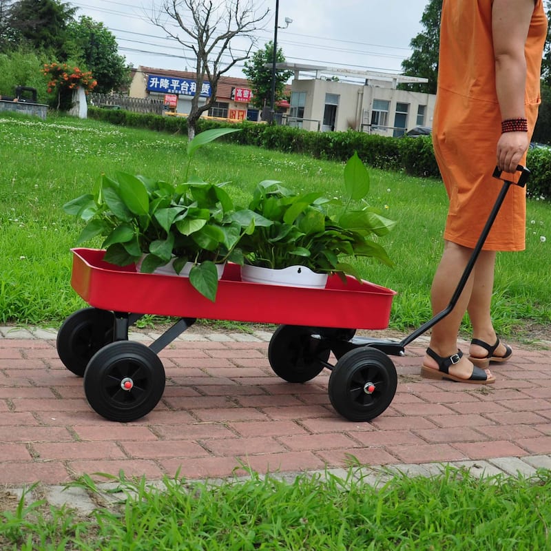 Steel Garden Cart with Wheels