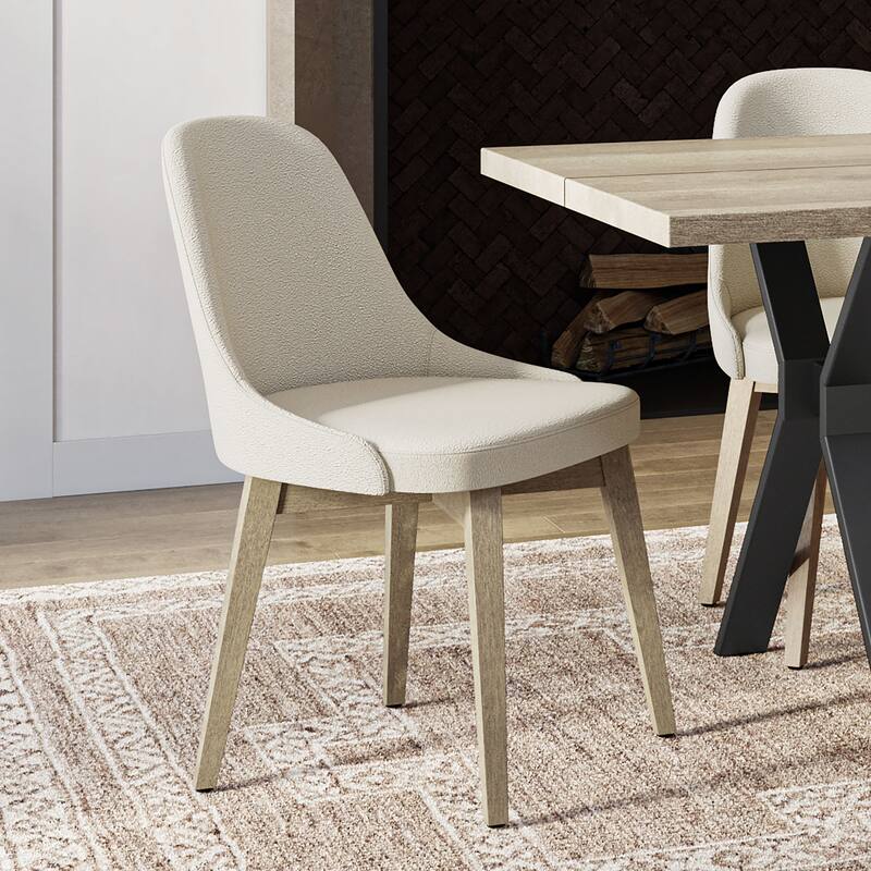 Amisco Hadley Upholstered Dining Chair with Solid Wood Legs