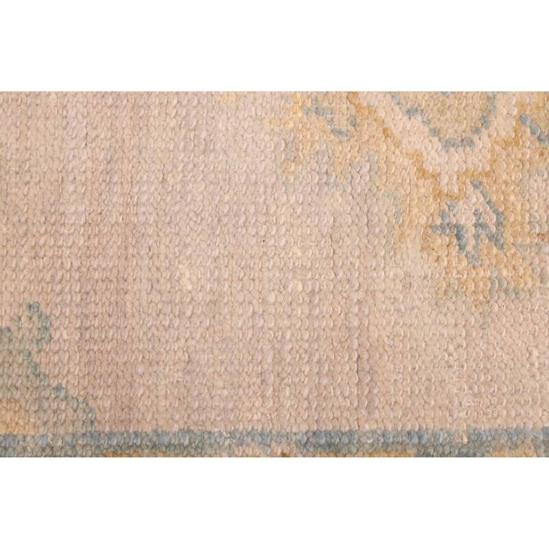 ECARPETGALLERY Hand-knotted Modern Oushak Beige Wool Rug - 8'0 x 10'2