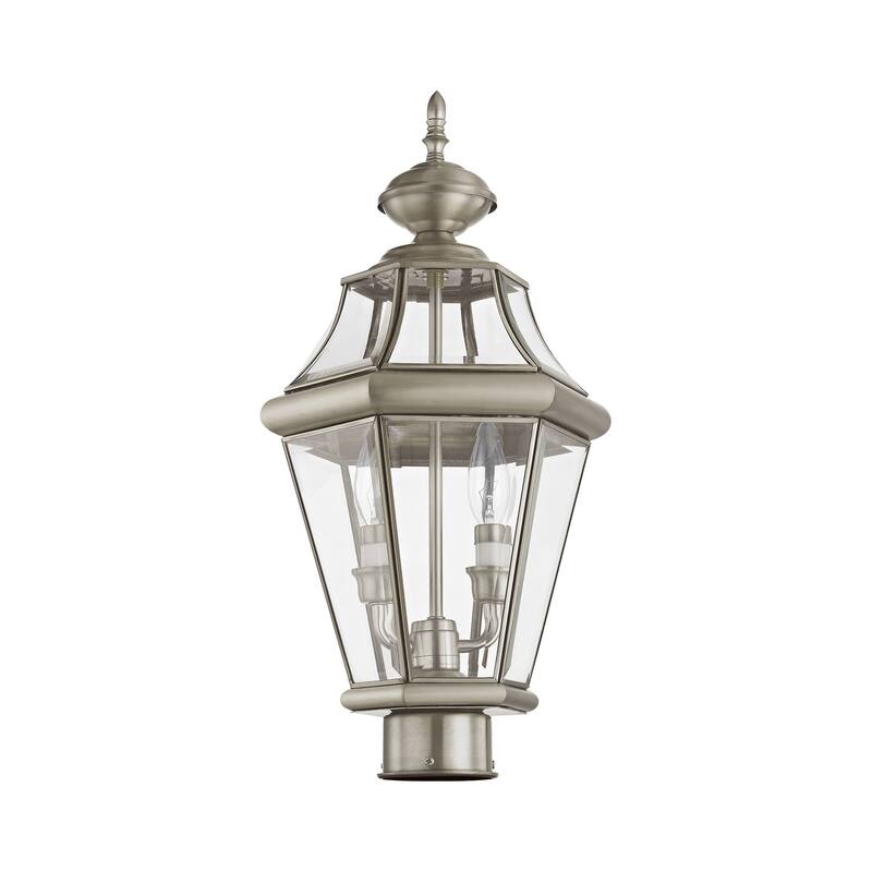 Livex Lighting Georgetown 2 Light 21" High Outdoor Single Head Post
