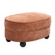 preview thumbnail 4 of 8, 40.2" Modern Chenille Accent Chair,Comfy Reading Chair with Storage Ottoman