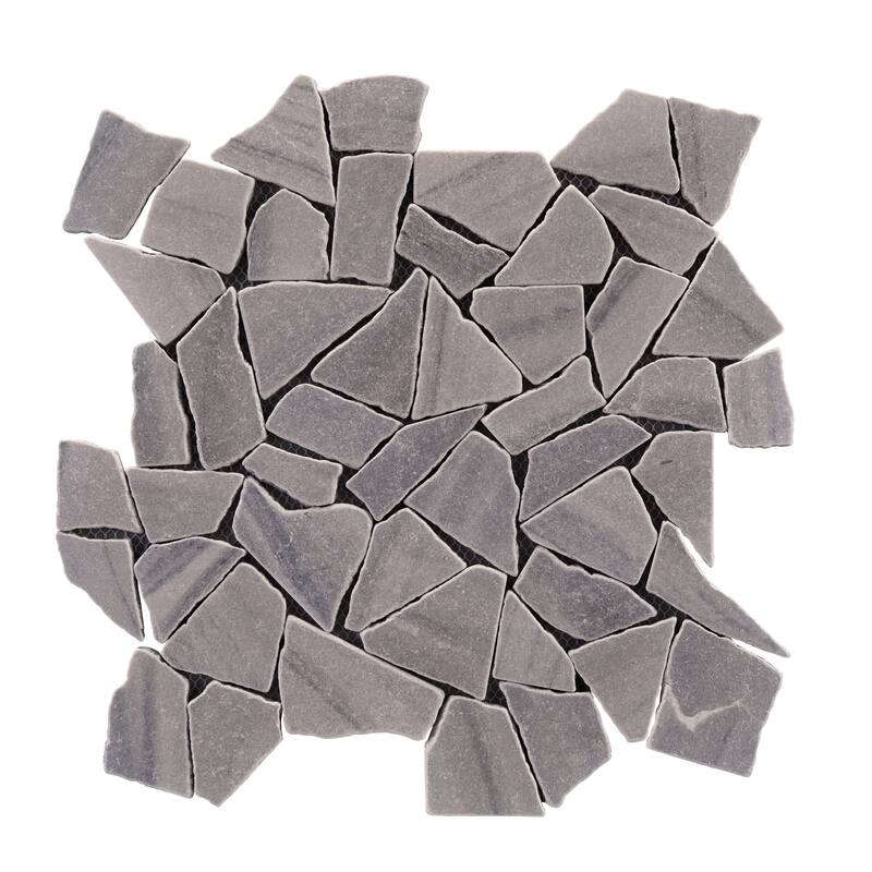 Full Eclectic 18 in. x 18 in. Marble Tumbled Wall and Floor Tile