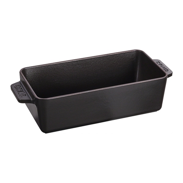 Staub Cast Iron 12.75 inch x 5.25 inch Loaf Pan Matte Black 9 inch Bed Bath Beyond 28576162