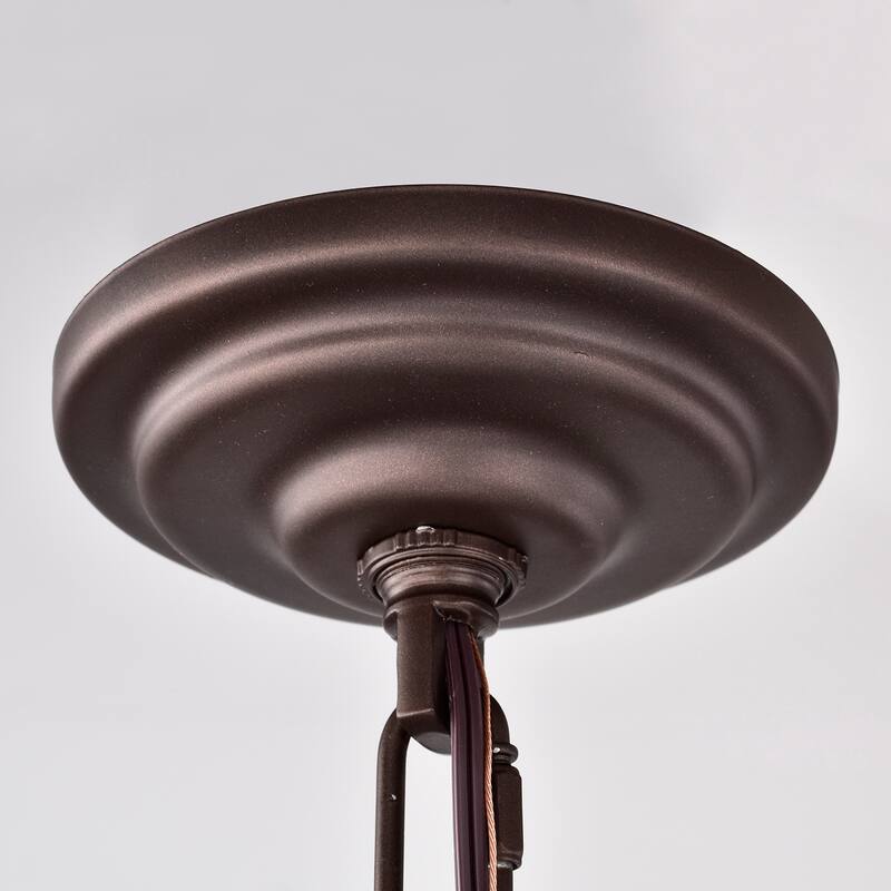 Farmhouse 4-Light Candelabra Pendant Lighting Oil Rubbed Bronze - 17.25*17.25*21-93