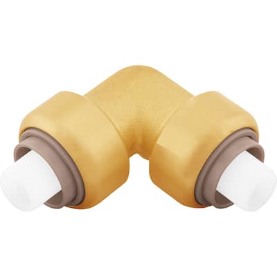 Jones Stephens 1" PlumBite Push On 90� Elbow, Bag of 1