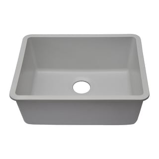 23 Inch Lexicon Platinum Quartz Composite Drop-in Undermount Single Bowl Galaxy White Kitchen Sink LP-2318-W-SO