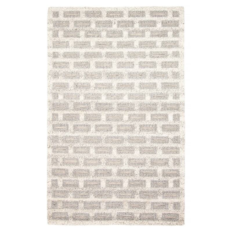 ECARPETGALLERY Braid weave Sienna Grey Wool Rug - 5'1 x 8'0 - Grey - 5'1 x 8'0