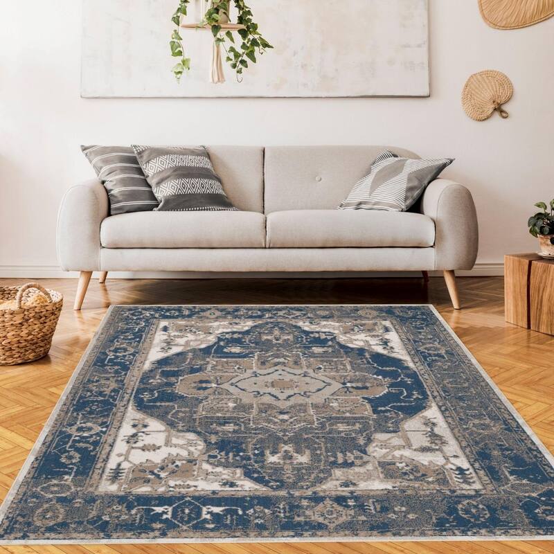 Luxe Weavers Moroccan Floral Area Rug for Living Room
