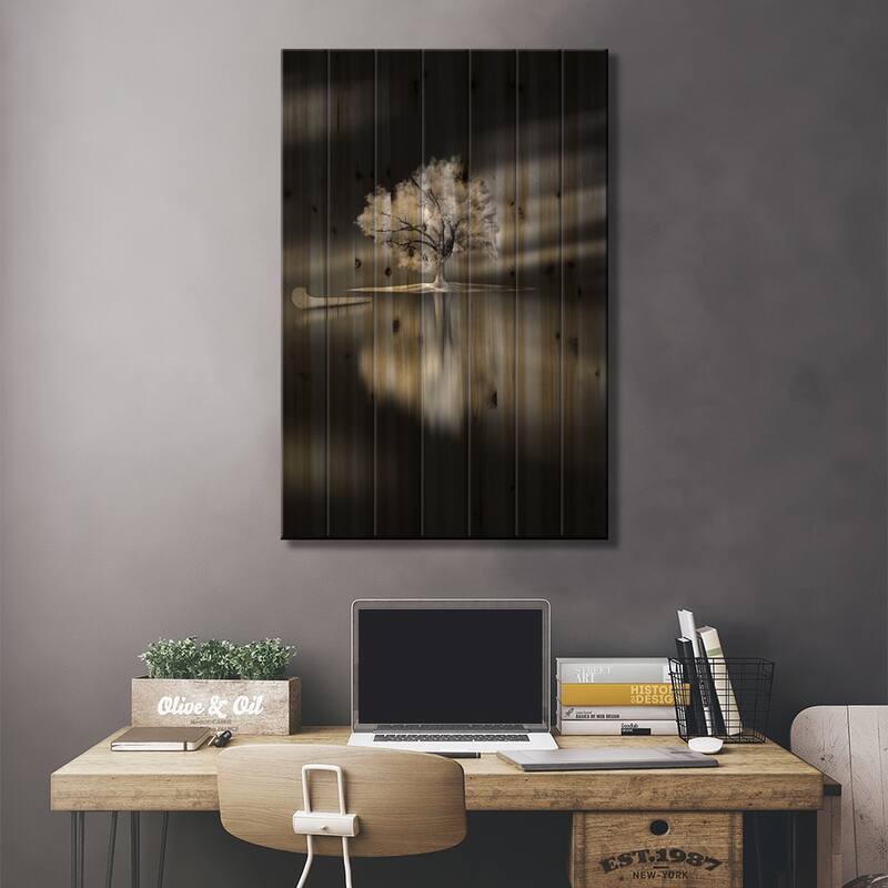 Quiet Print On Wood by David Senechal Photographie - Multi-Color