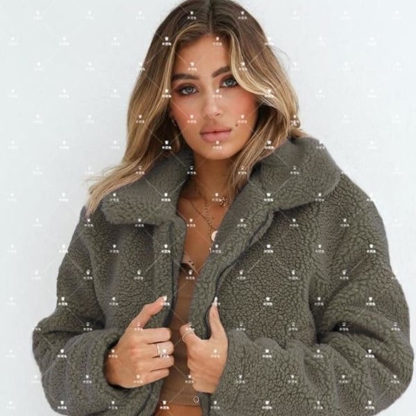 ecowish fuzzy jacket