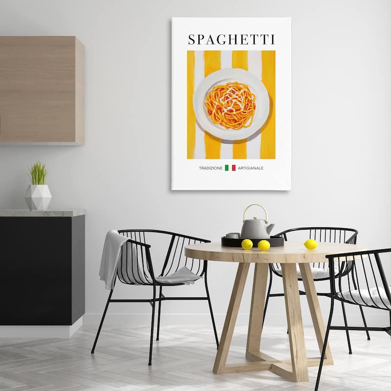 Stupell Traditional Spaghetti Pasta Canvas Wall Art Design By Andreas Magnusson