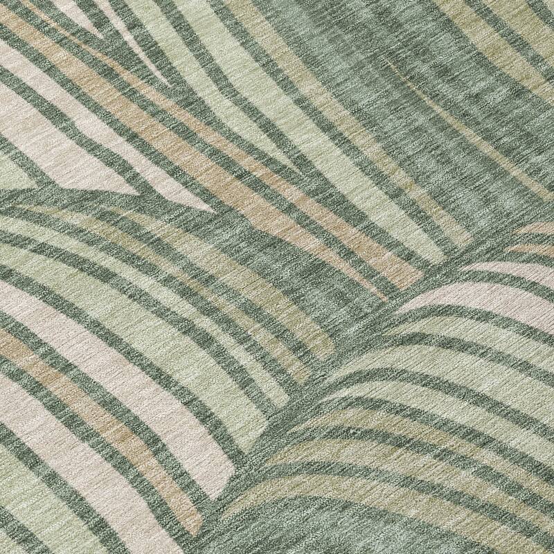 Machine Washable Indoor/ Outdoor Modern Parsons Chantille Rug