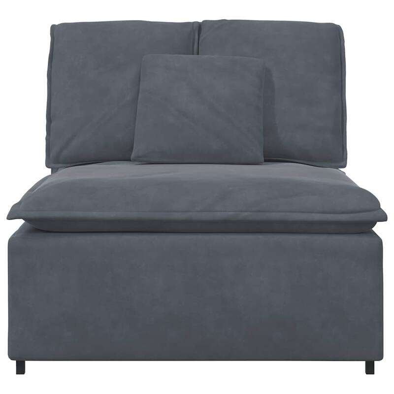 vidaXL Modular Sofa Dark Grey