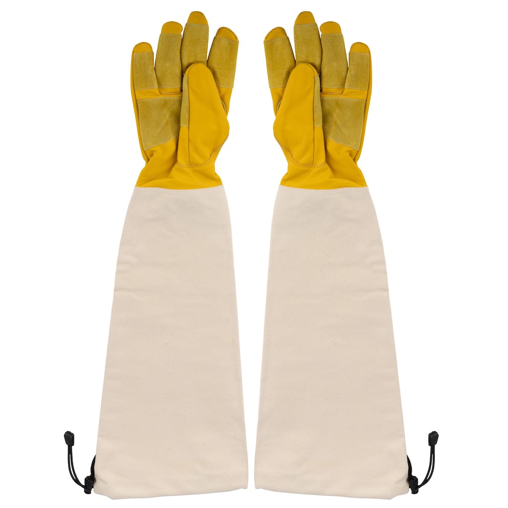 Kings County Tools Long Gardening Gloves with Arm Guard, Large