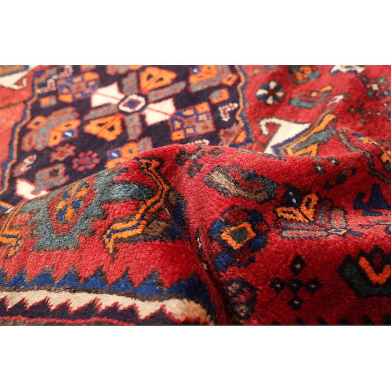 ECARPETGALLERY Hand-knotted Anatolian Vintage Red Wool Rug - 3'10 x 15'0