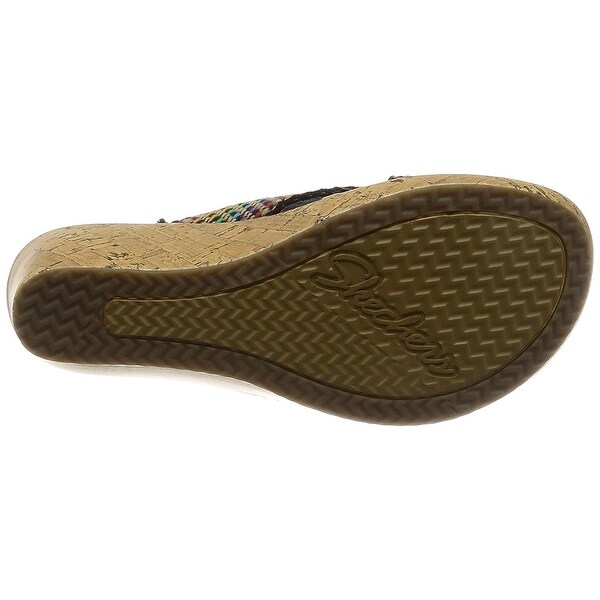 skechers cali women's beverlee delighted wedge sandal