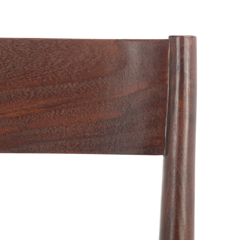 SAFAVIEH Myrle Leather Dining Room Chair (Set of 2) - 18.5" W x 20" L x 31.5" H - 19Wx20Dx32H