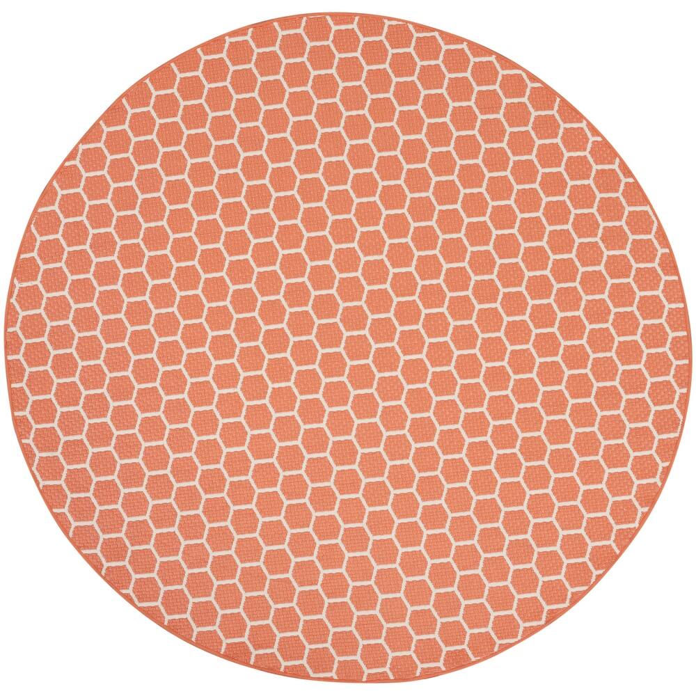 Nourison Reversible Indoor Outdoor Indoor/Outdoor Geometric Area Rug