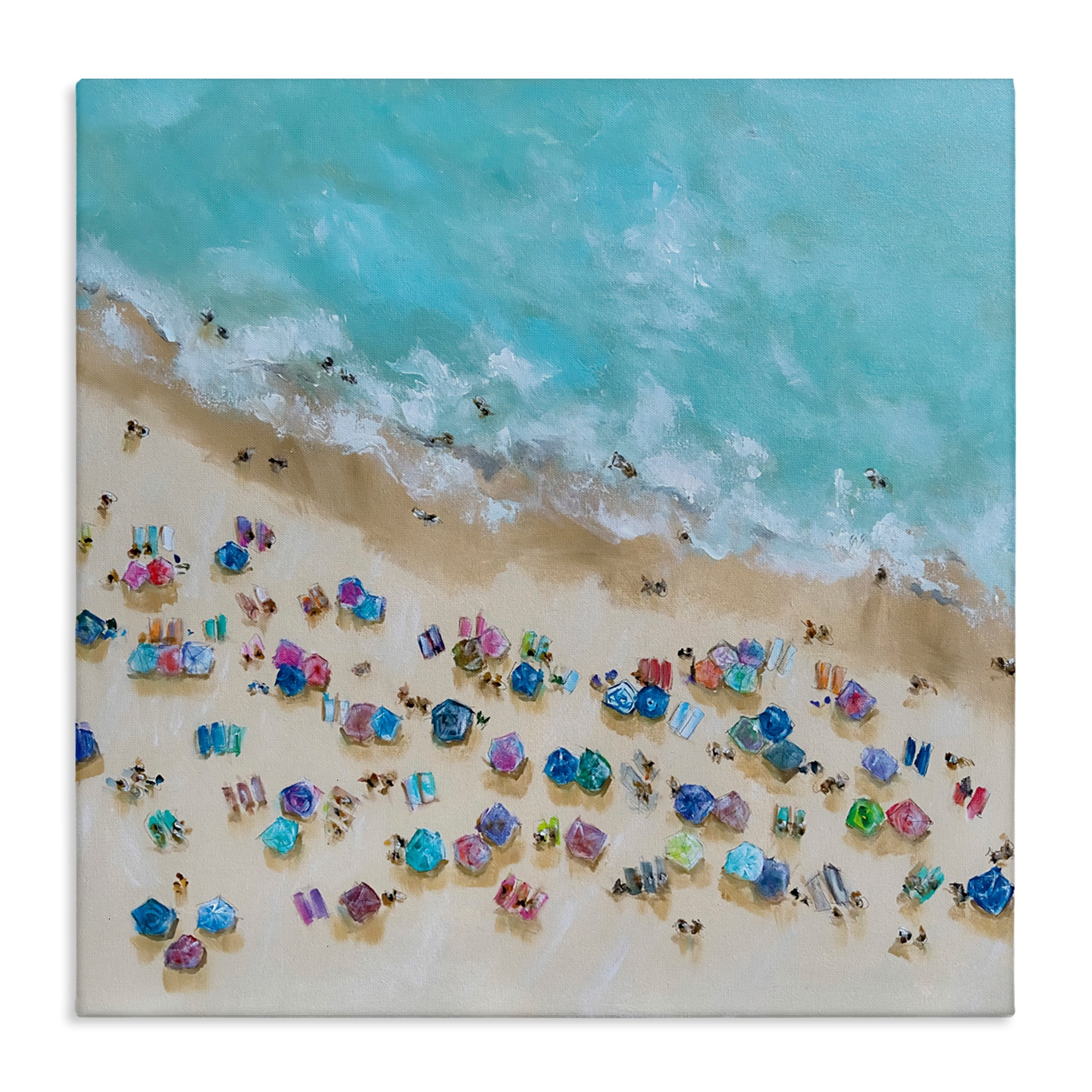 Stupell Bird's Eye Umbrellas Canvas Wall Art Design By Emma Bell